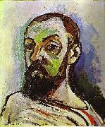 Self Portrait in a Striped T shirt 1906, Henri Matisse
